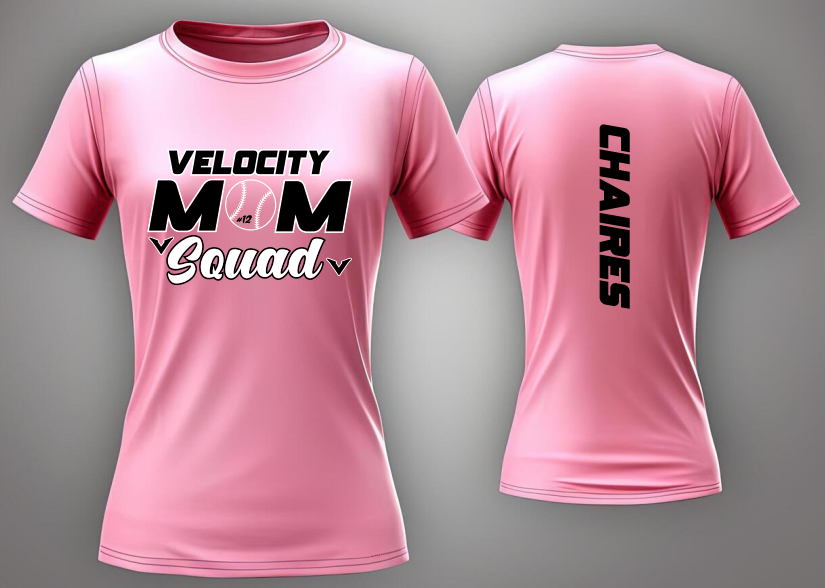 Velocity Mom - Short Sleeve Drifit or Cotton Shirt